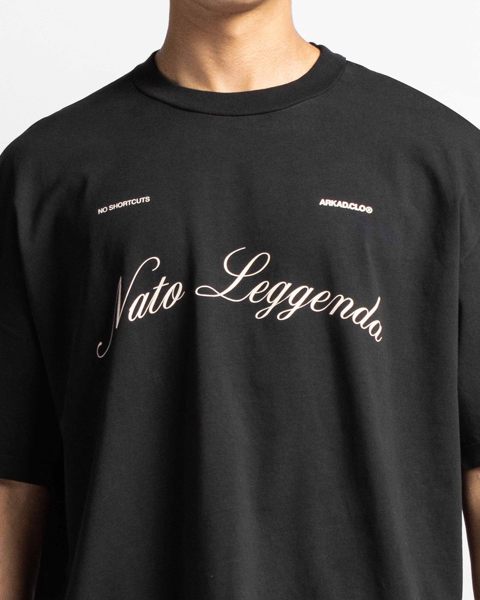 Washed Tshirt Oversize Negra Trophy