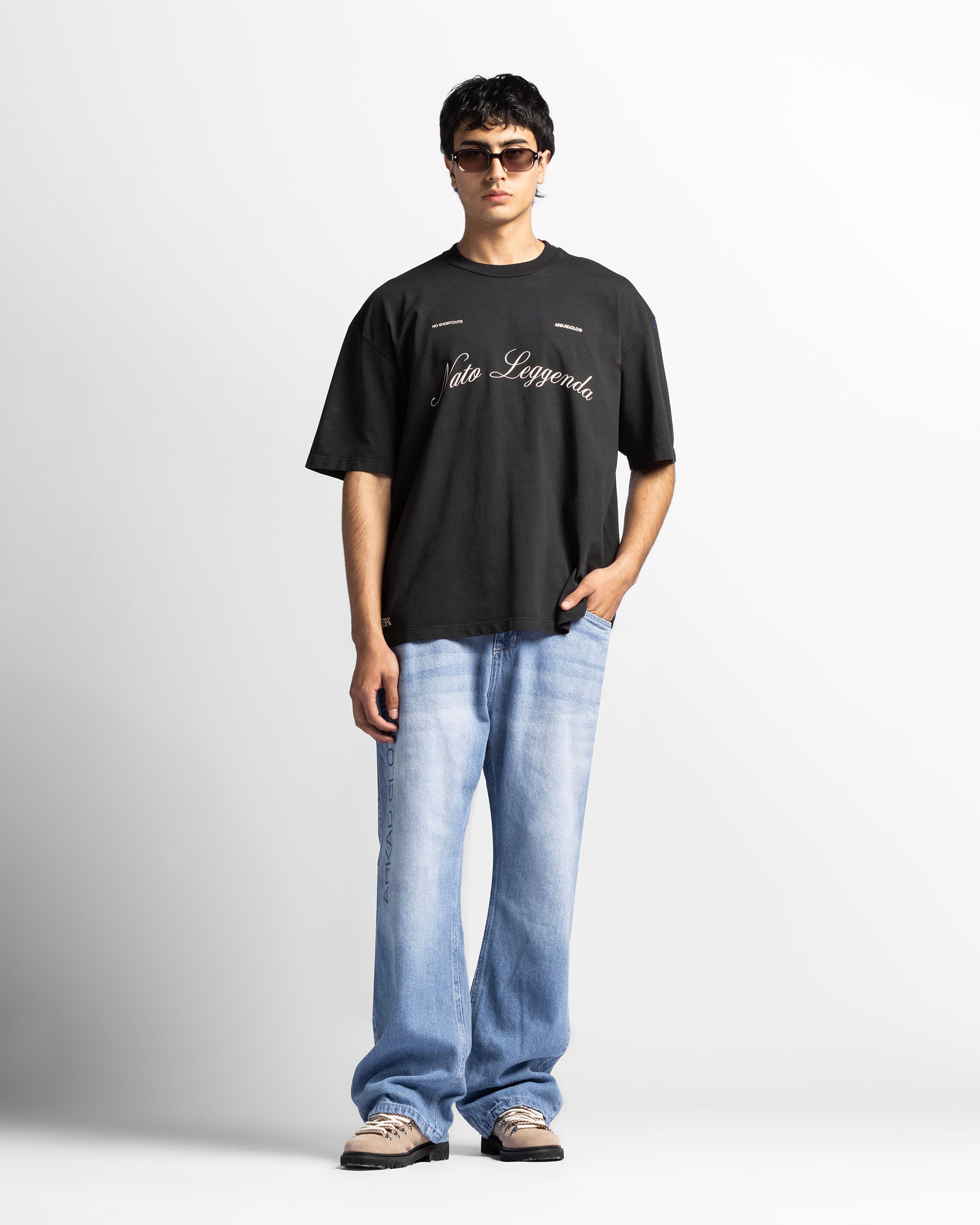 Denim Pant Azul Logo Azul