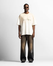 Washed Tshirt Oversize Beige Trophy