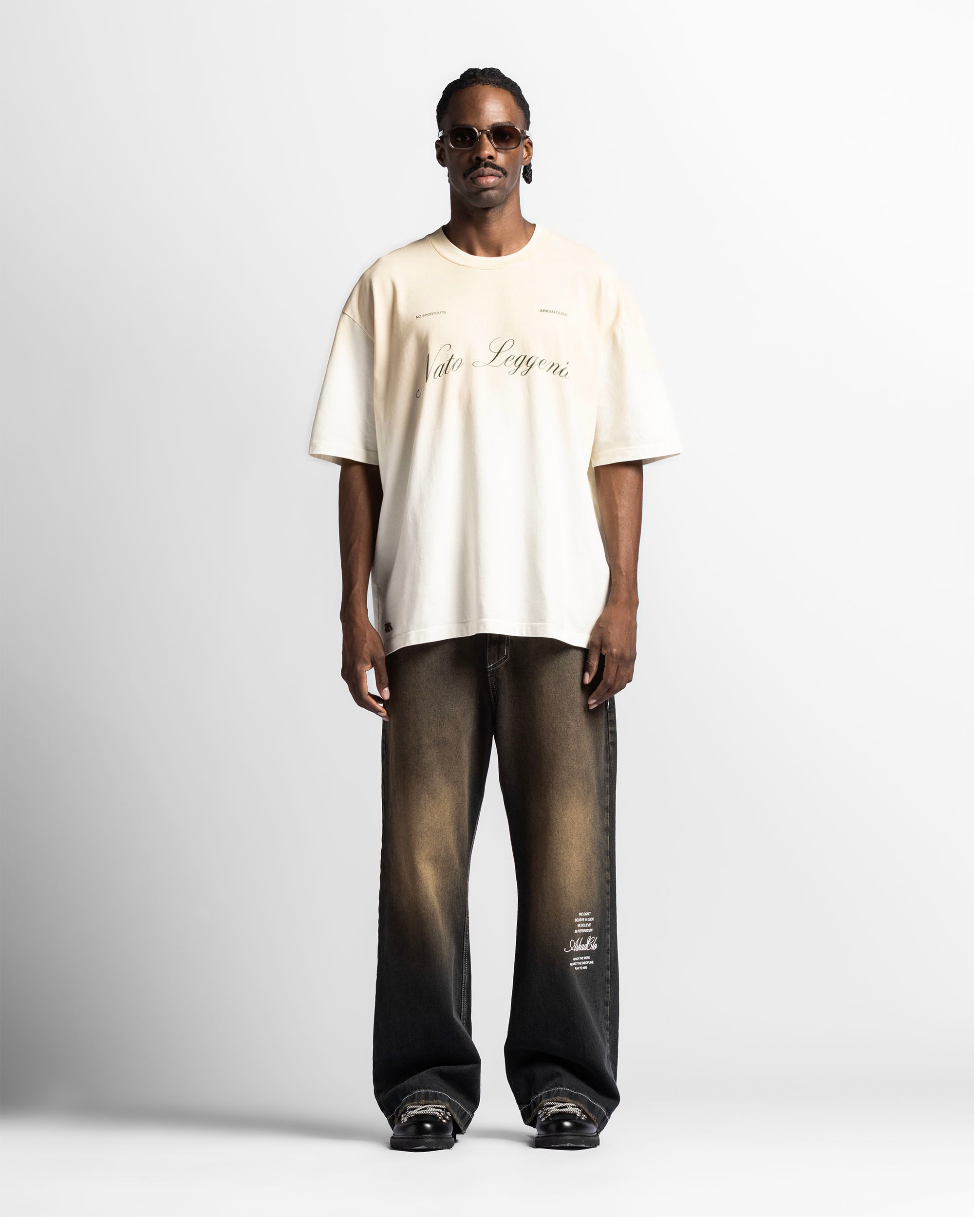 Washed Tshirt Oversize Beige Trophy