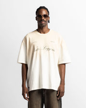 Washed Tshirt Oversize Beige Trophy