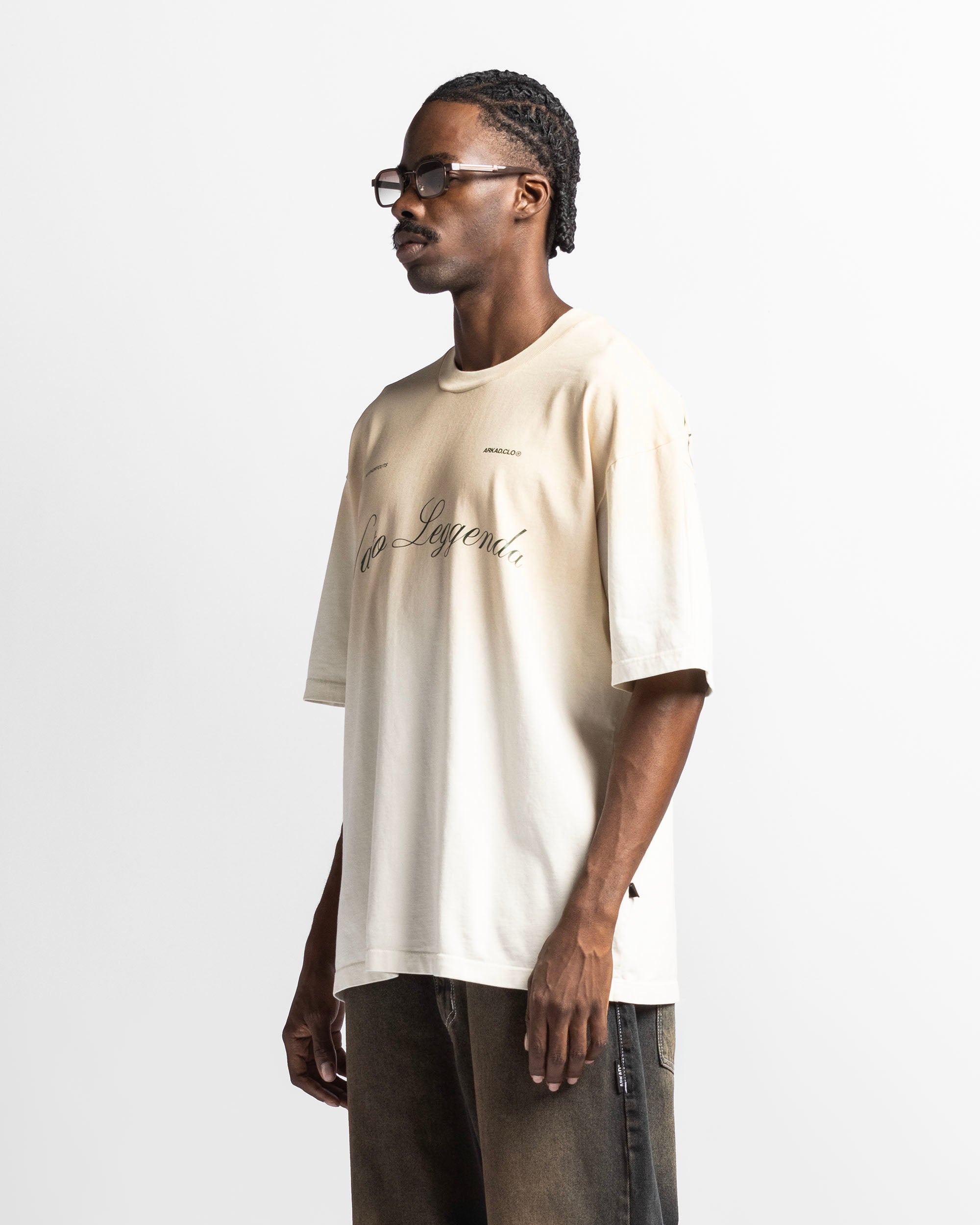 Washed Tshirt Oversize Beige Trophy