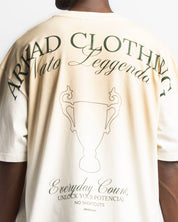 Washed Tshirt Oversize Beige Trophy