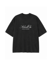 Washed Tshirt Negra Arkad Clo