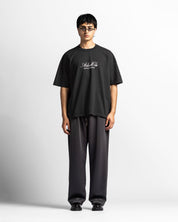 Washed Tshirt Negra Arkad Clo