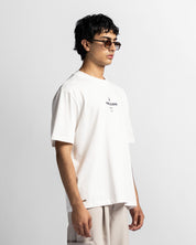Regular Fit Tshirt Blanca Logo Azul