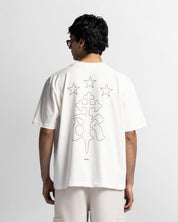 Regular Fit Tshirt Blanca Logo Azul