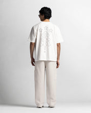 Regular Fit Tshirt Blanca Logo Azul