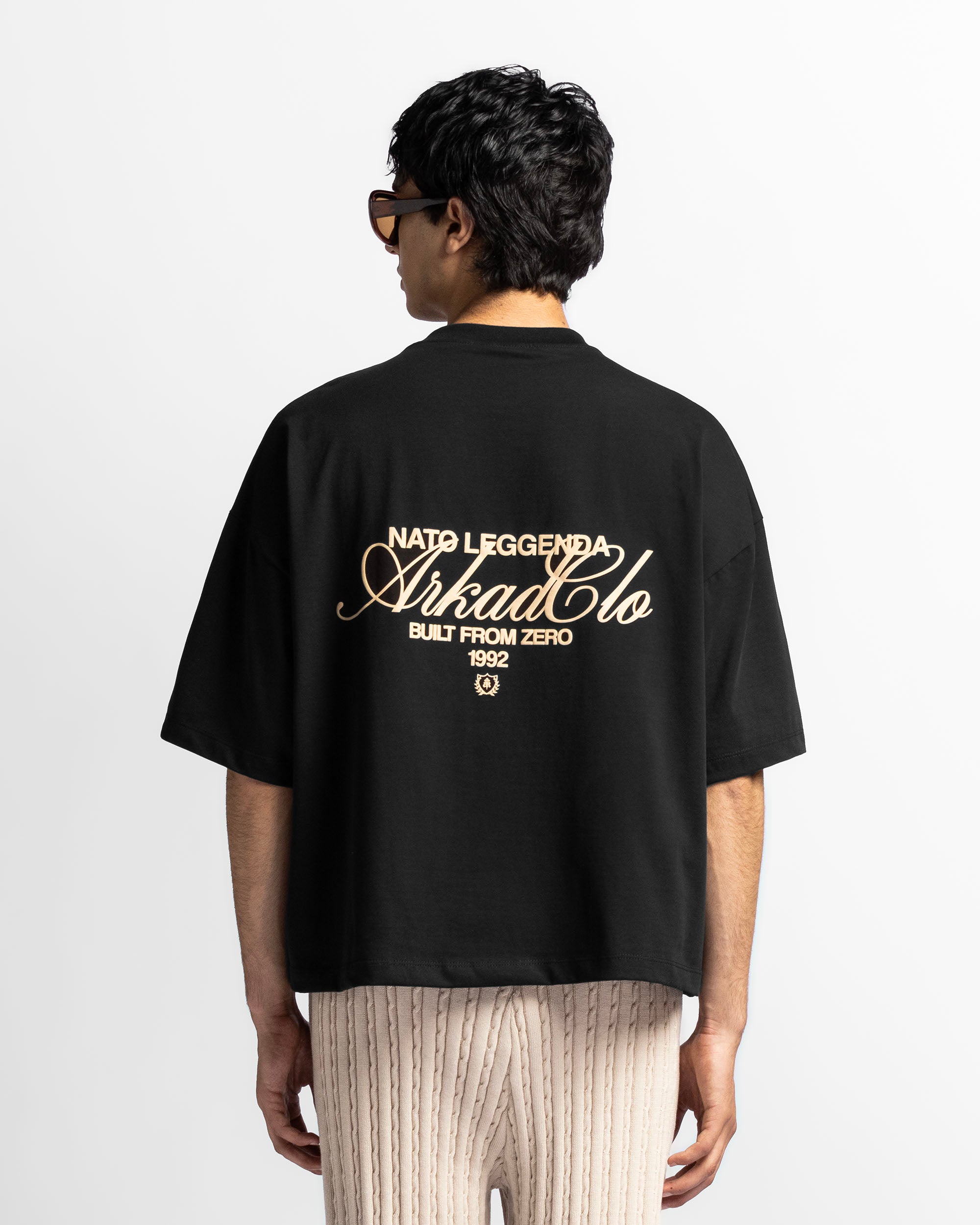 Boxy Fit Tshirt Negra Arkad Clo