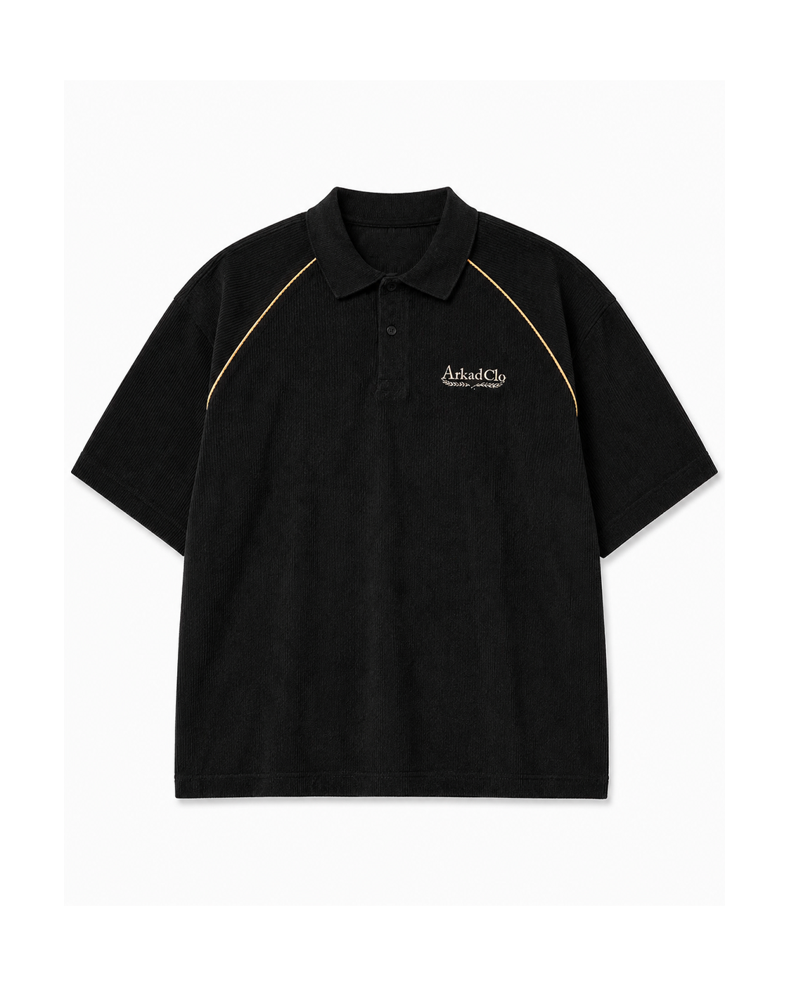 Polo Negra Corduroy