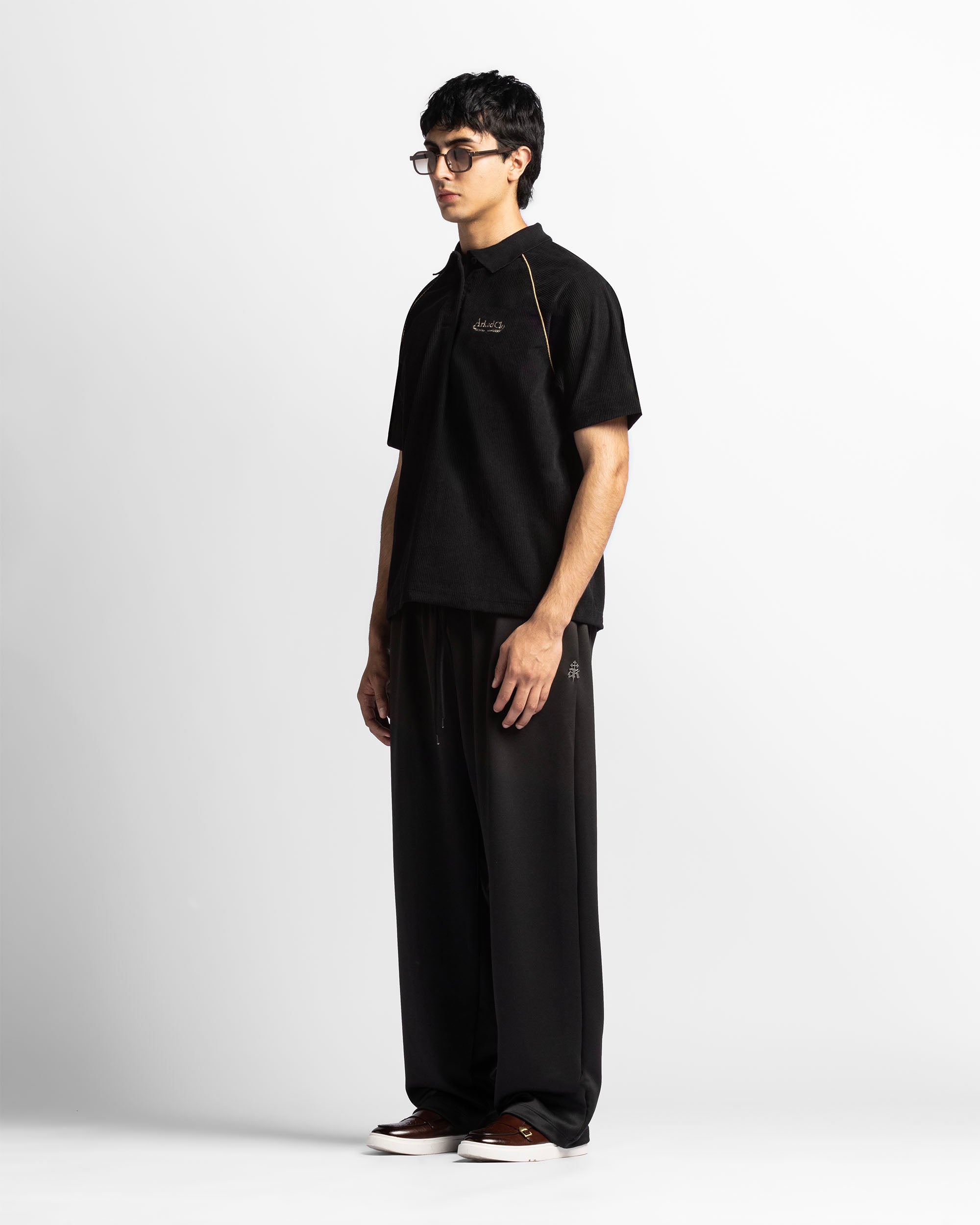 Polo Negra Corduroy
