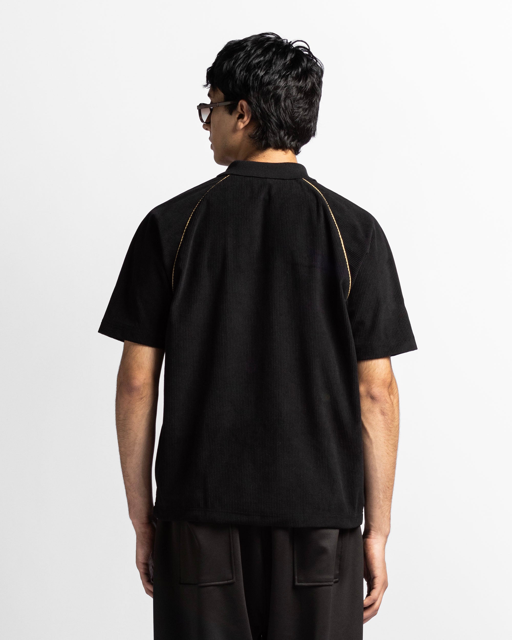 Polo Negra Corduroy