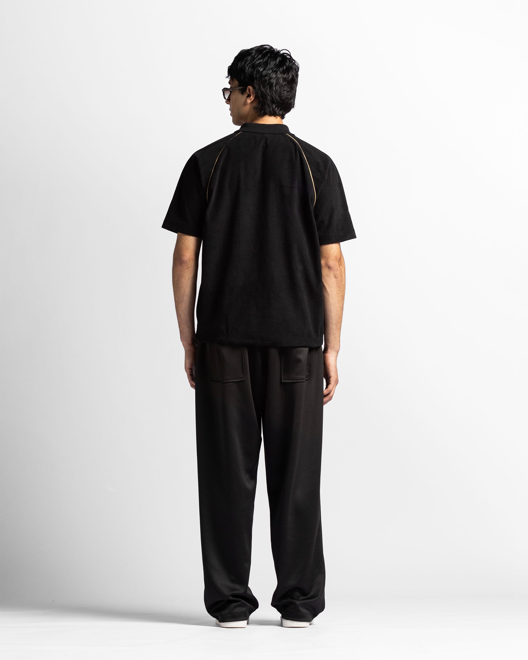 Polo Negra Corduroy