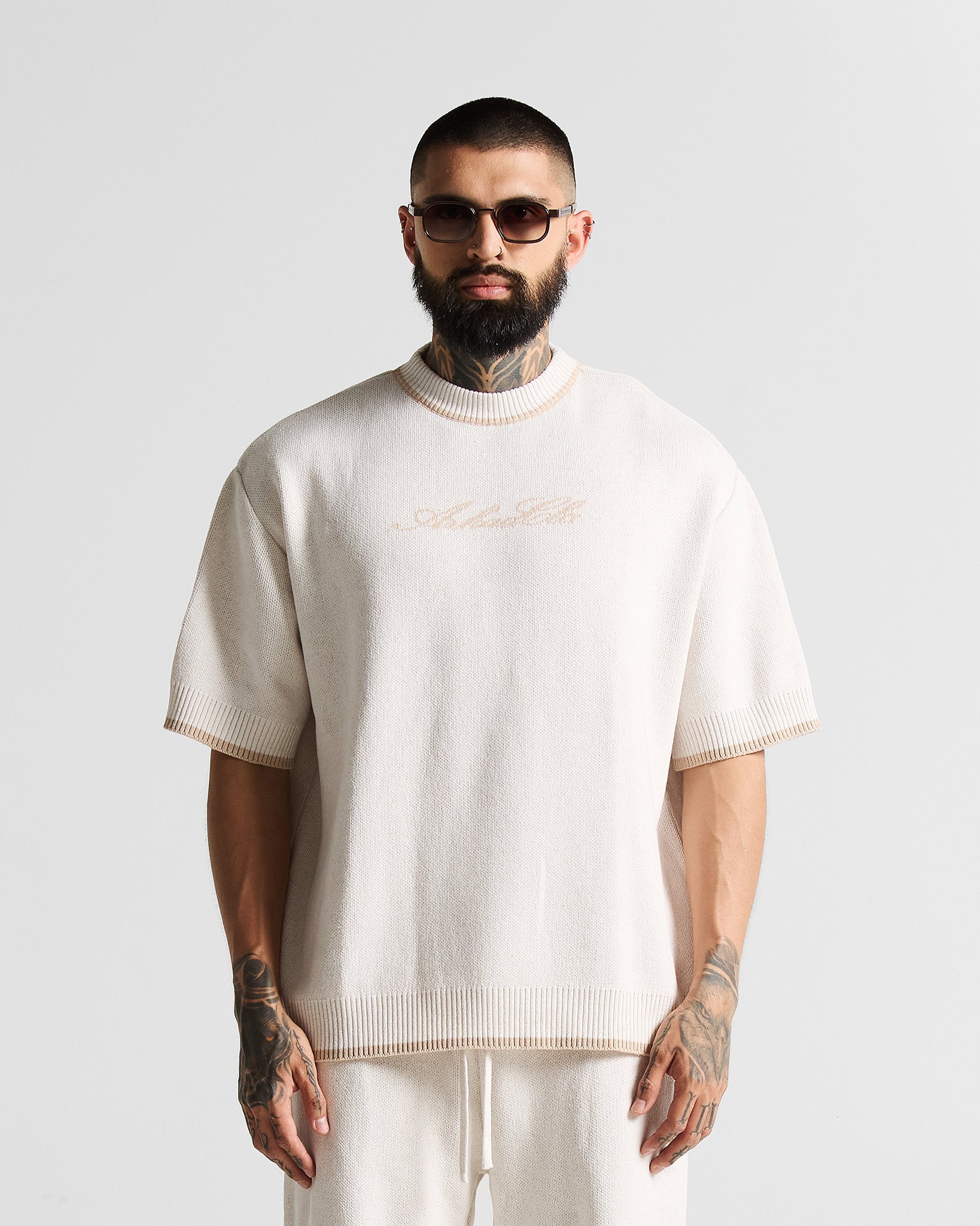 Knit Tshirt Hustler Crema