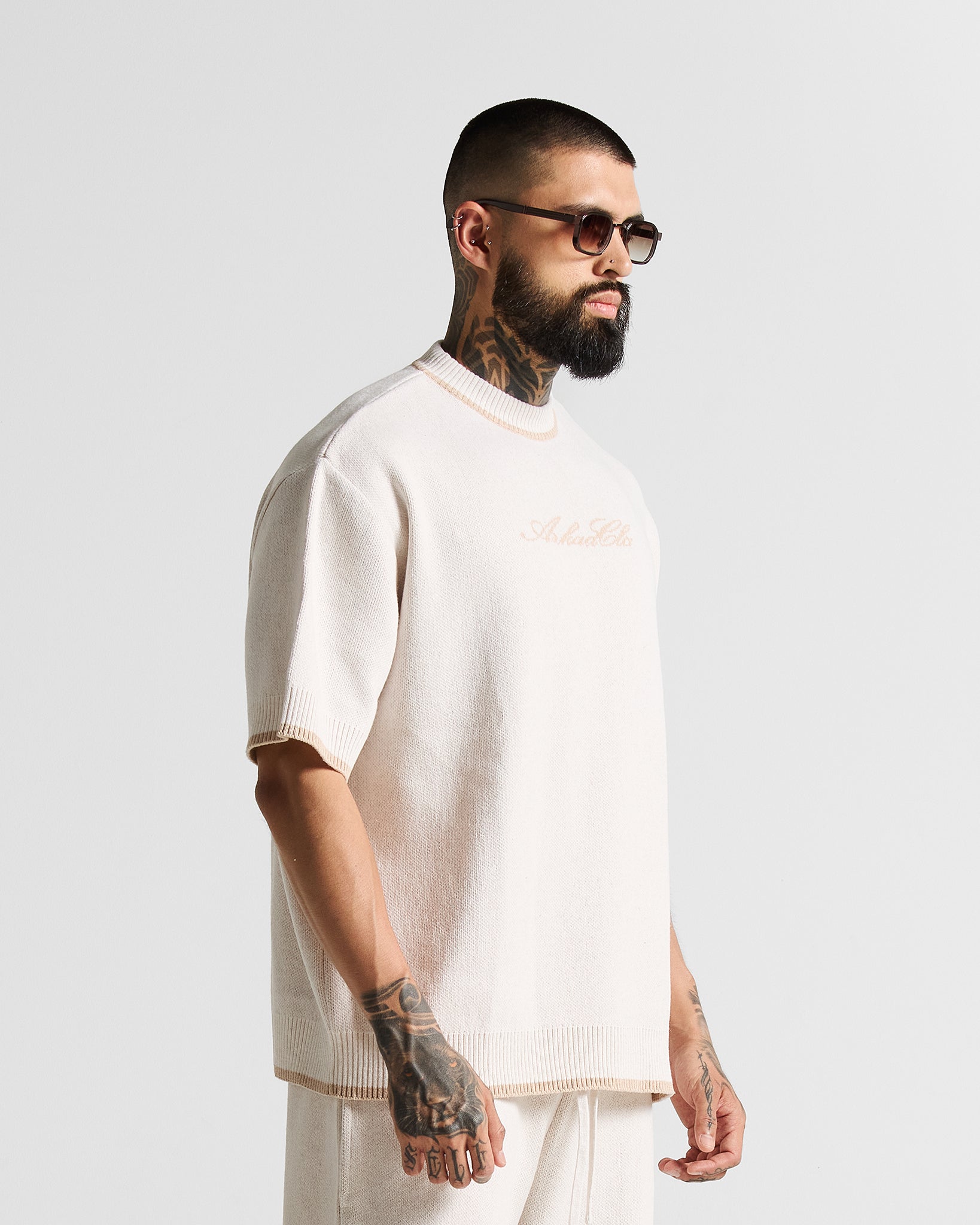 Knit Tshirt Hustler Crema