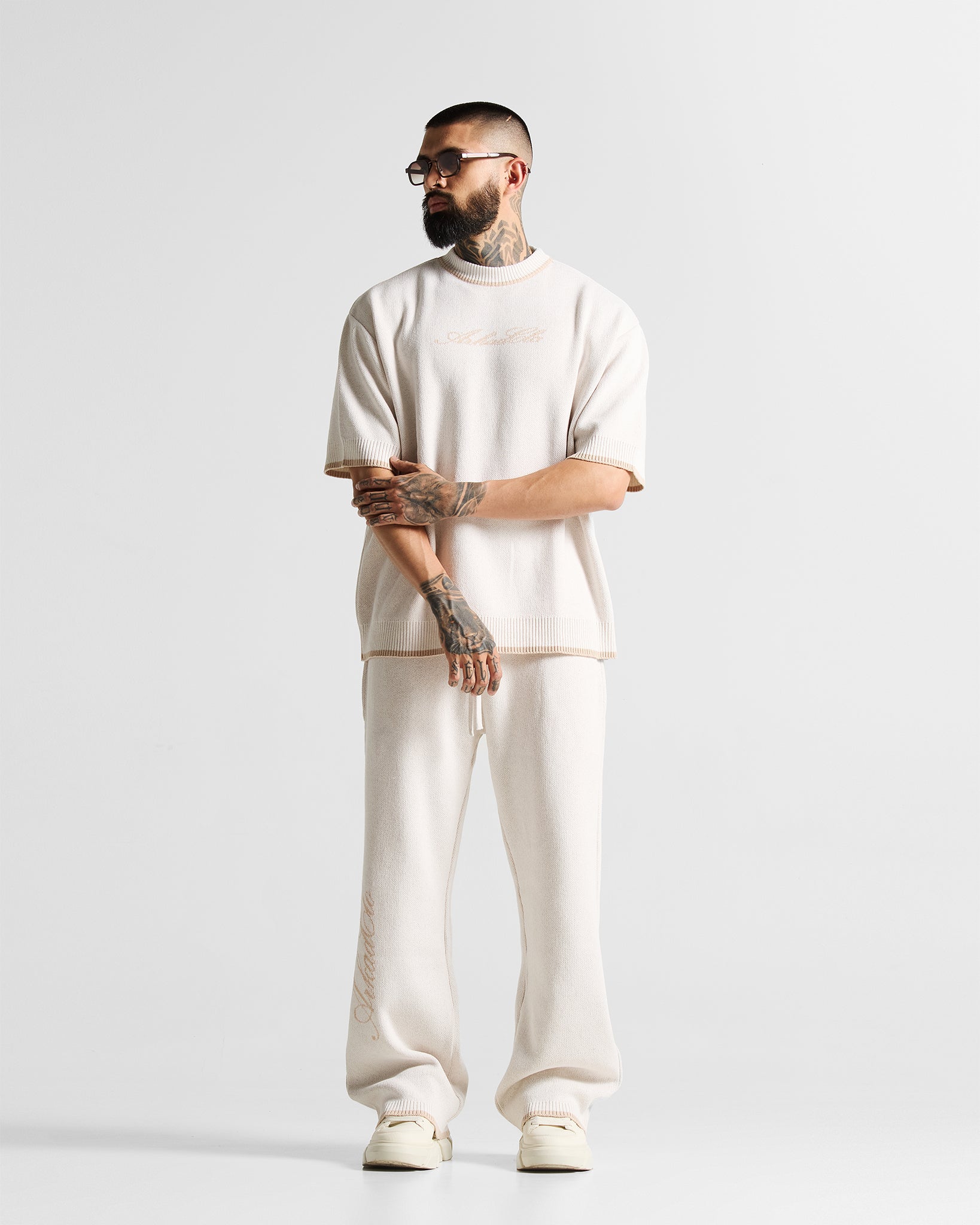 Knit Tshirt Hustler Crema