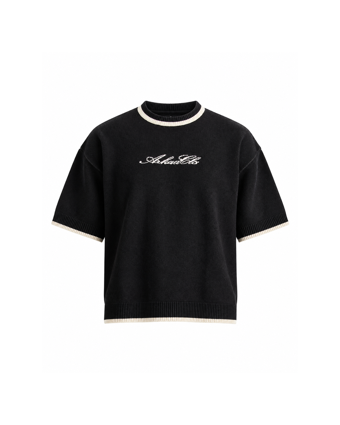 Knit Tshirt Hustler Negra
