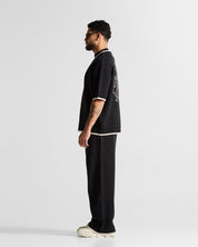 Knit Tshirt Hustler Negra