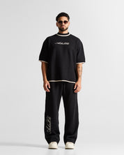 Knit Tshirt Hustler Negra
