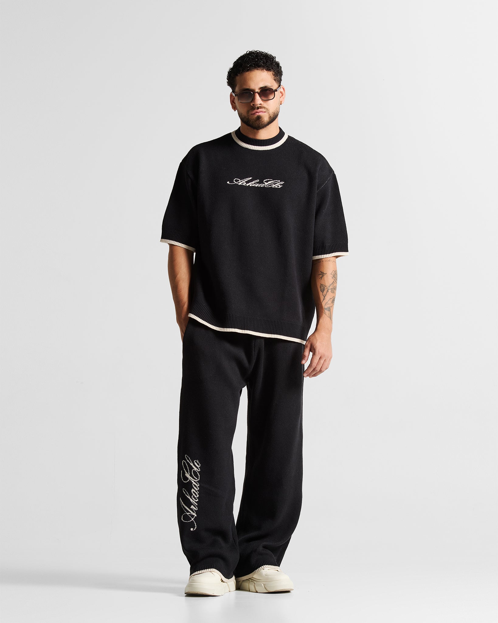 Knit Pant Hustler Negra