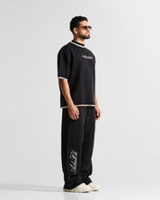 Knit Tshirt Hustler Negra