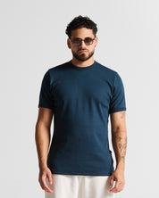 Slim Rib Tee - Azul