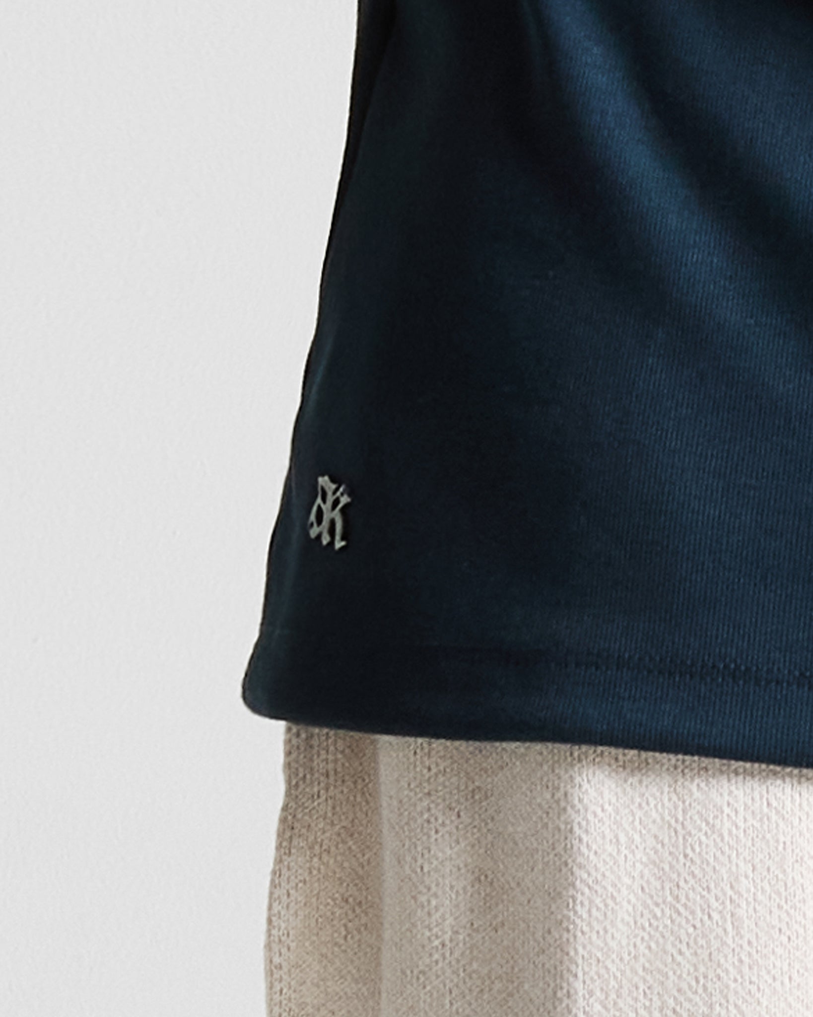 Slim Rib Tee - Azul