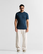 Slim Rib Tee - Azul