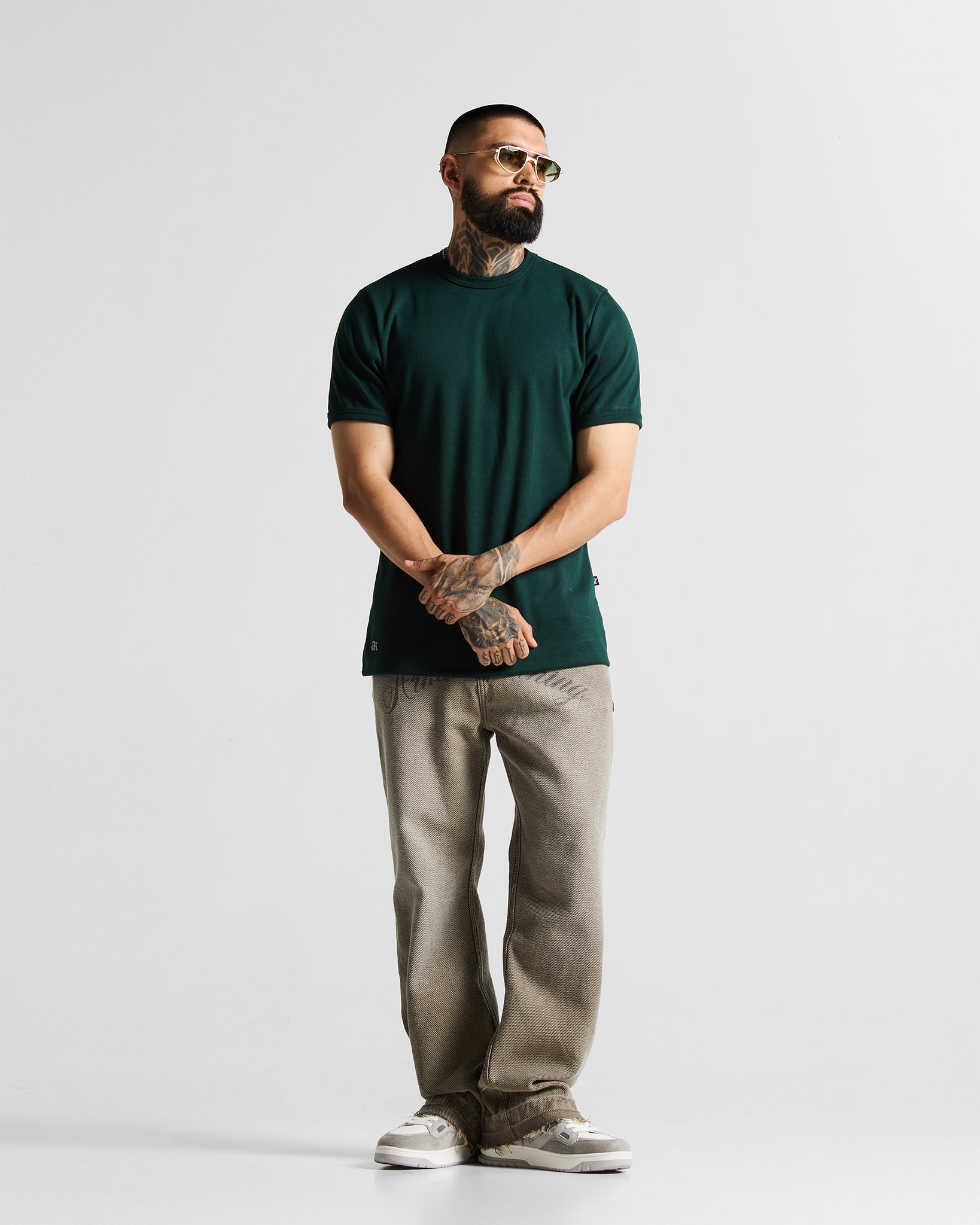 Slim Rib Tee - Verde