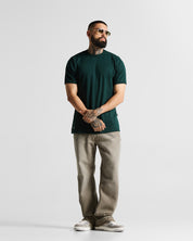 Slim Rib Tee - Verde
