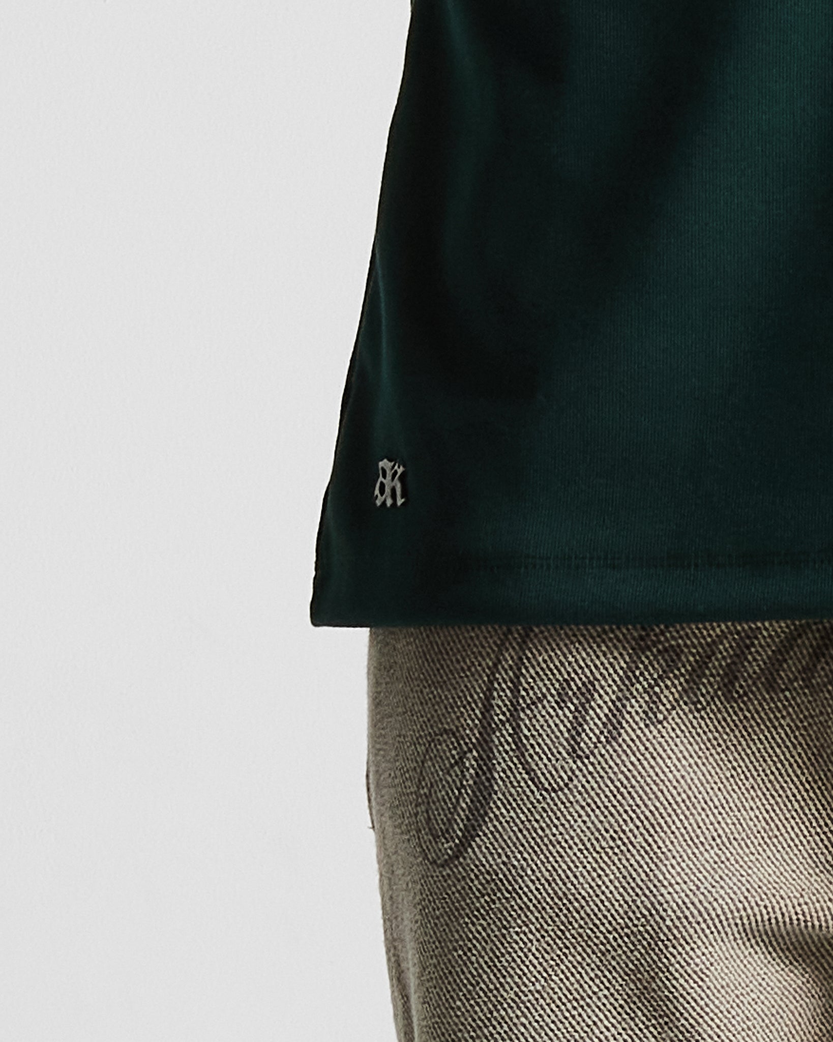 Slim Rib Tee - Verde