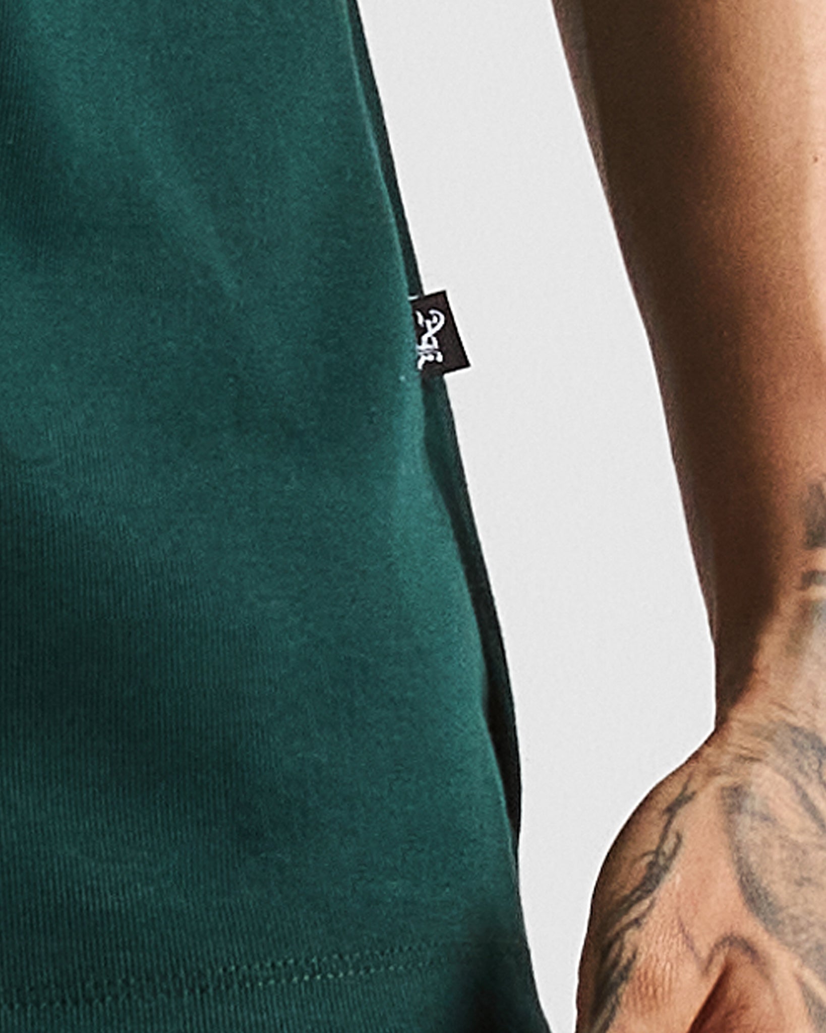 Slim Rib Tee - Verde
