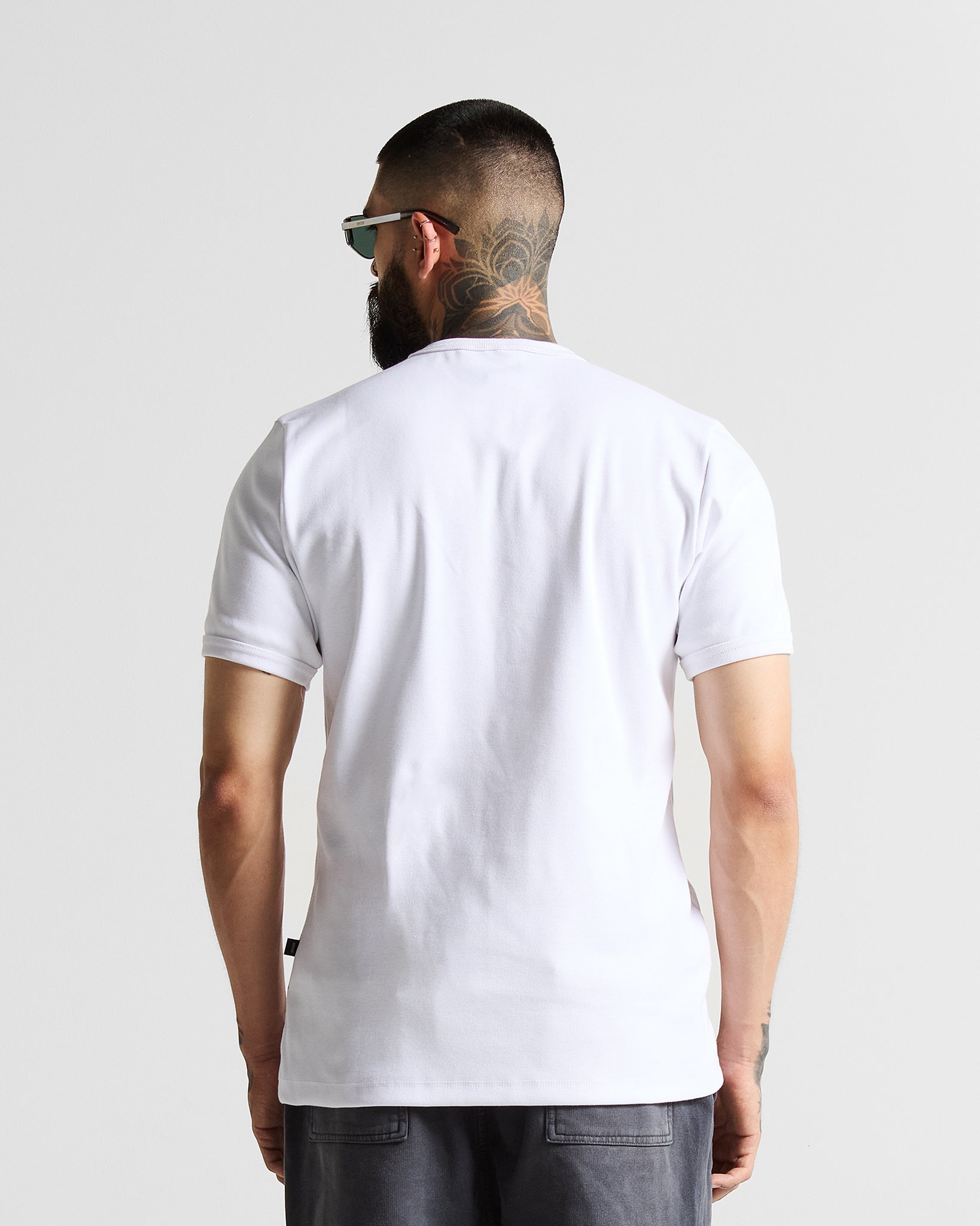 Slim Rib Tee - Blanca
