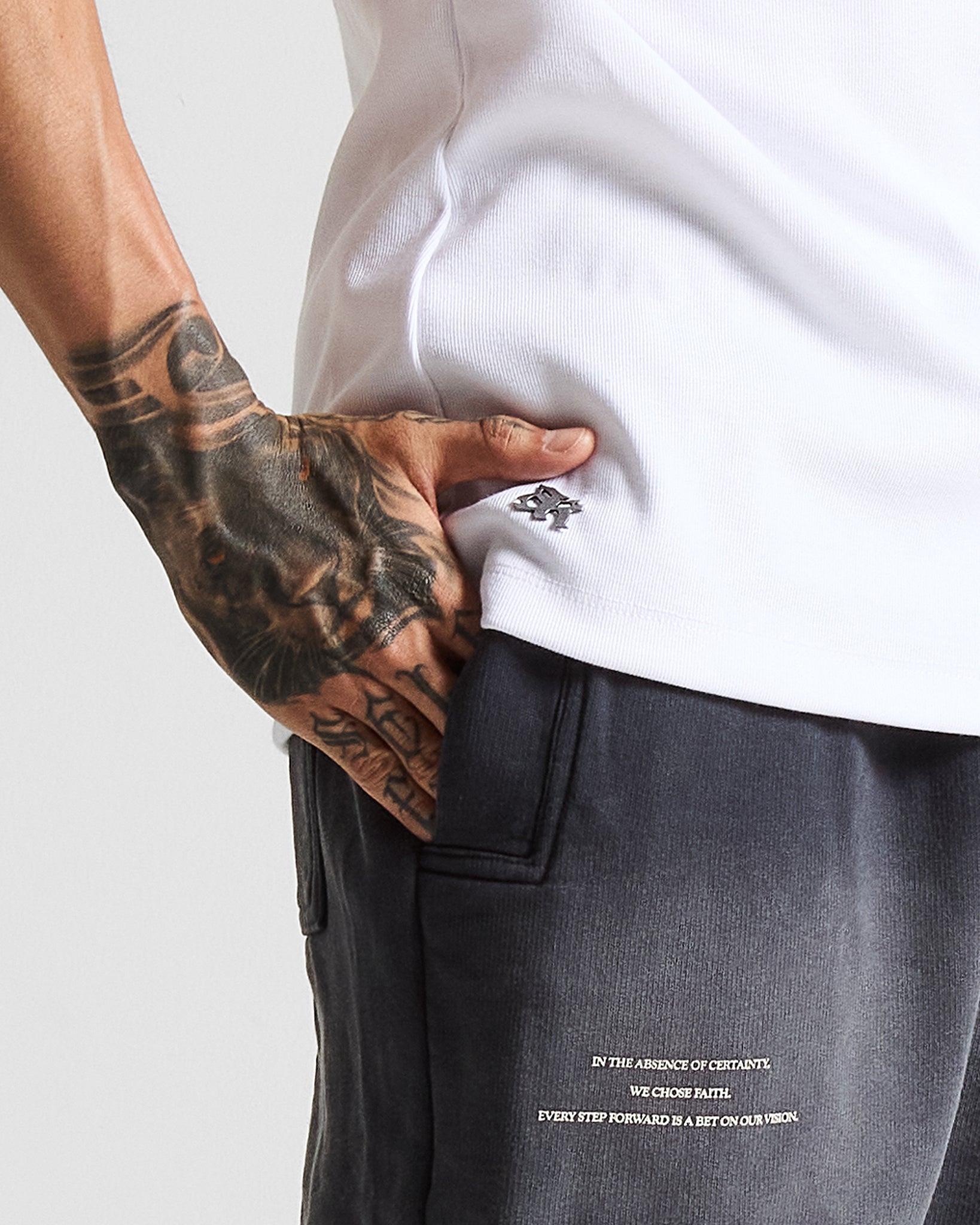 Slim Rib Tee - Blanca