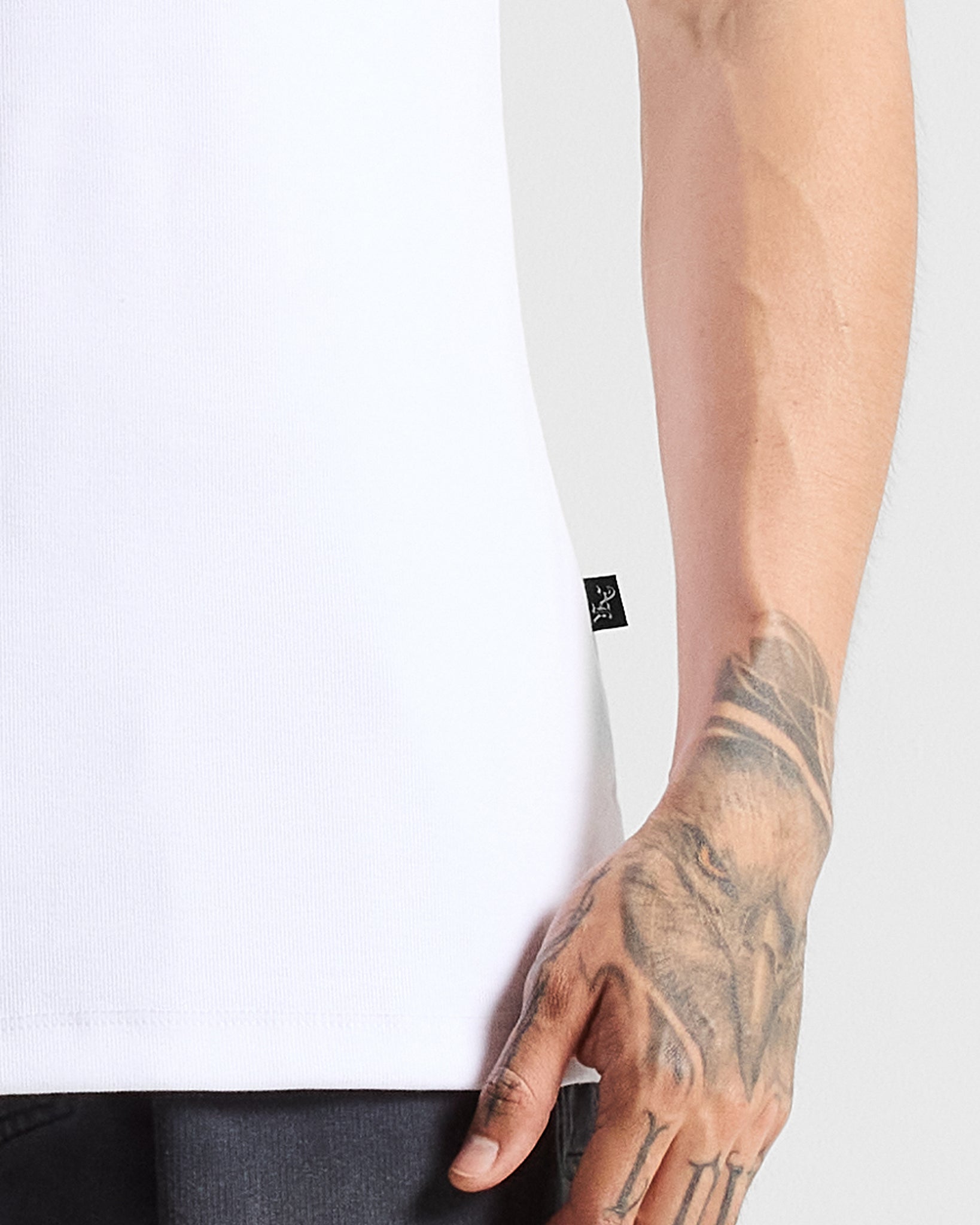 Slim Rib Tee - Blanca