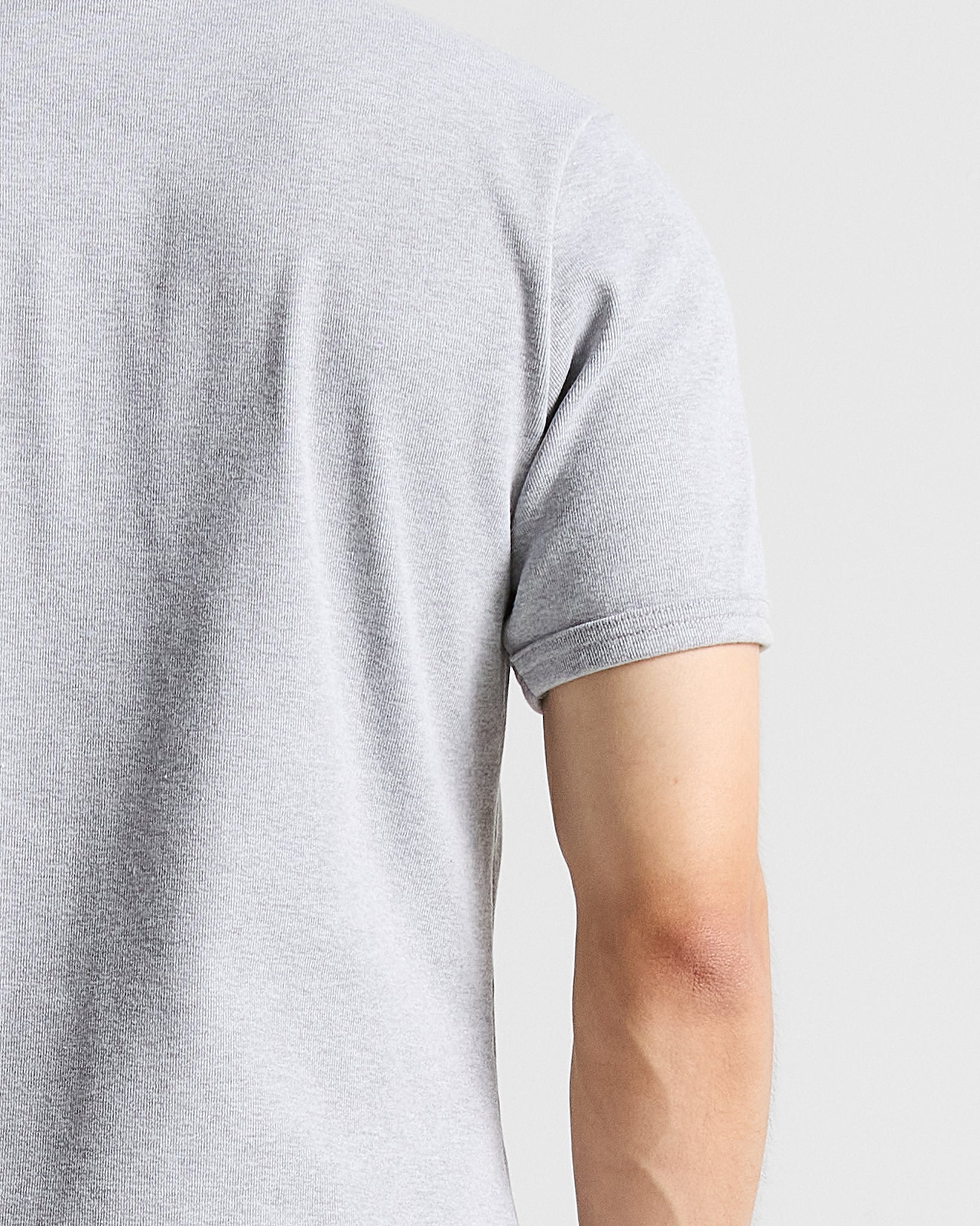 Slim Rib Tee - Gris Jaspe