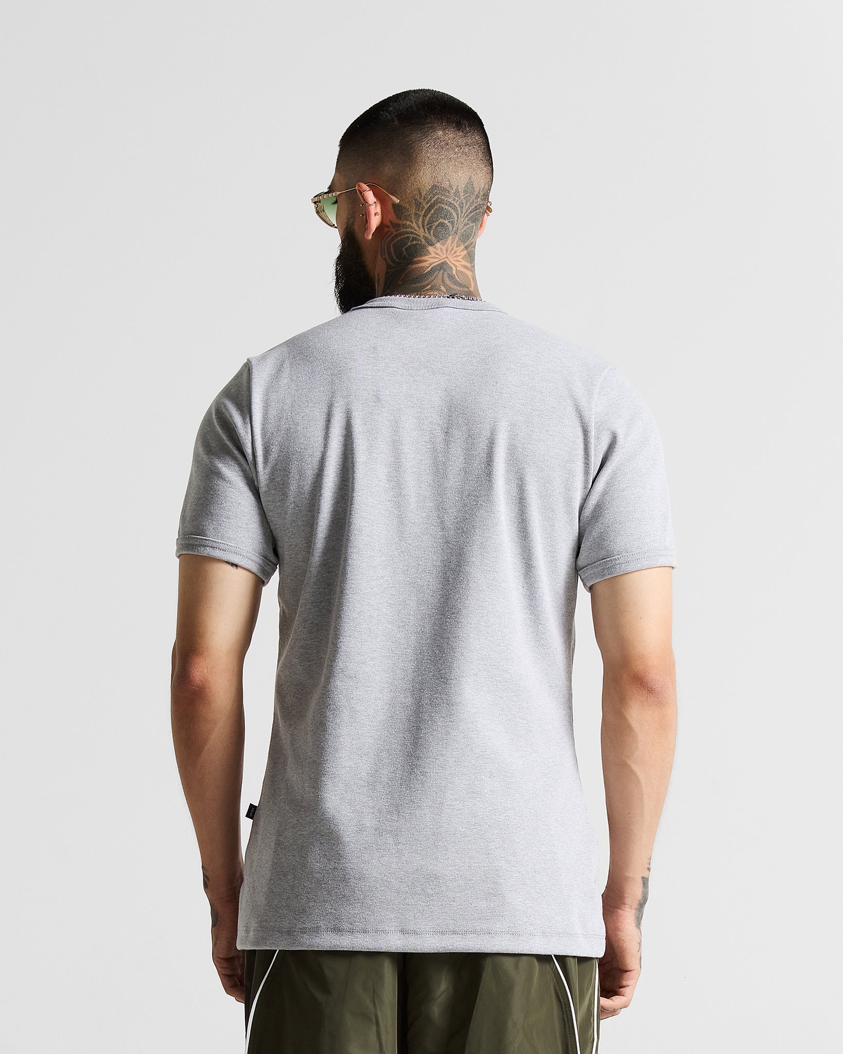 Slim Rib Tee - Gris Jaspe