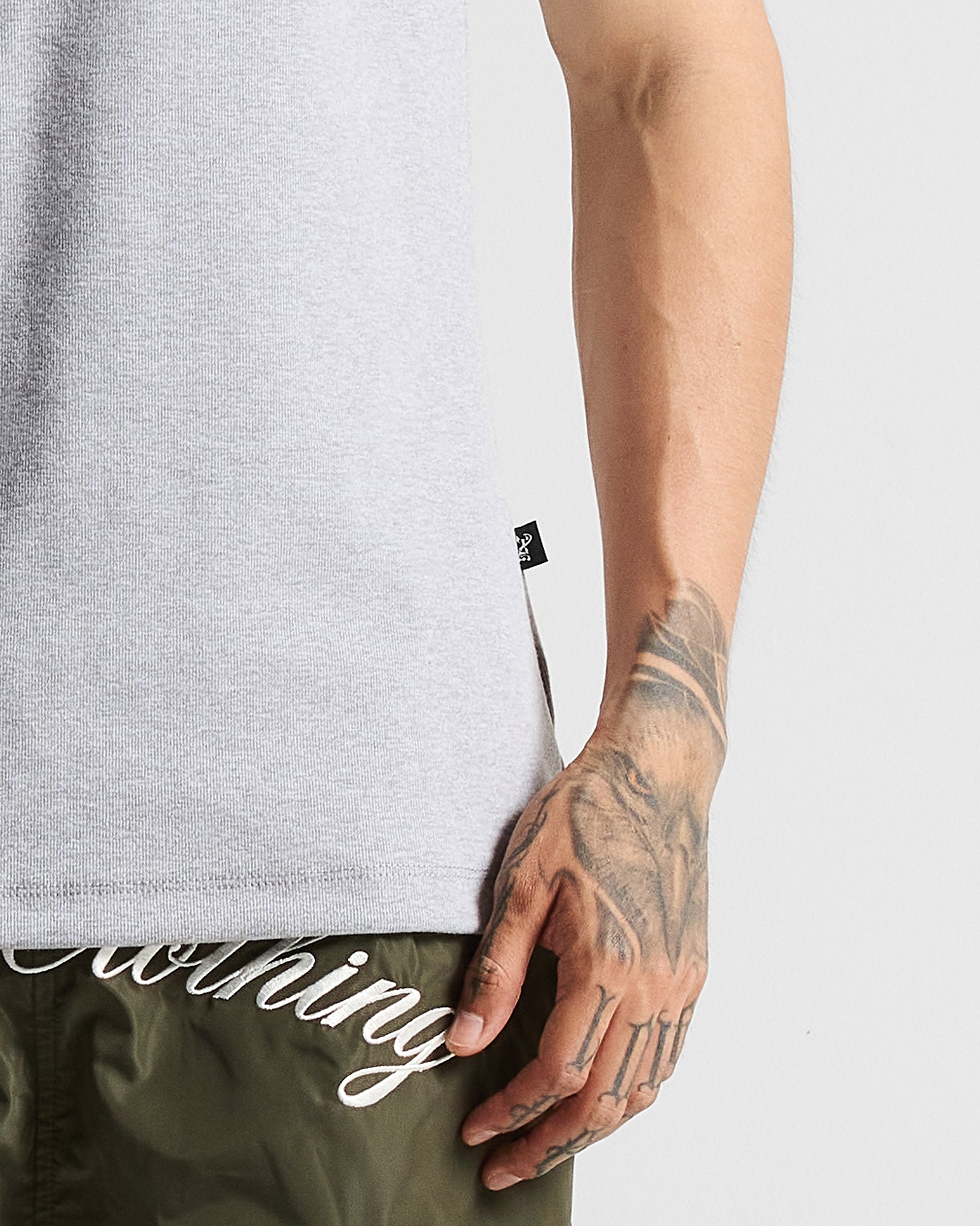 Slim Rib Tee - Gris Jaspe