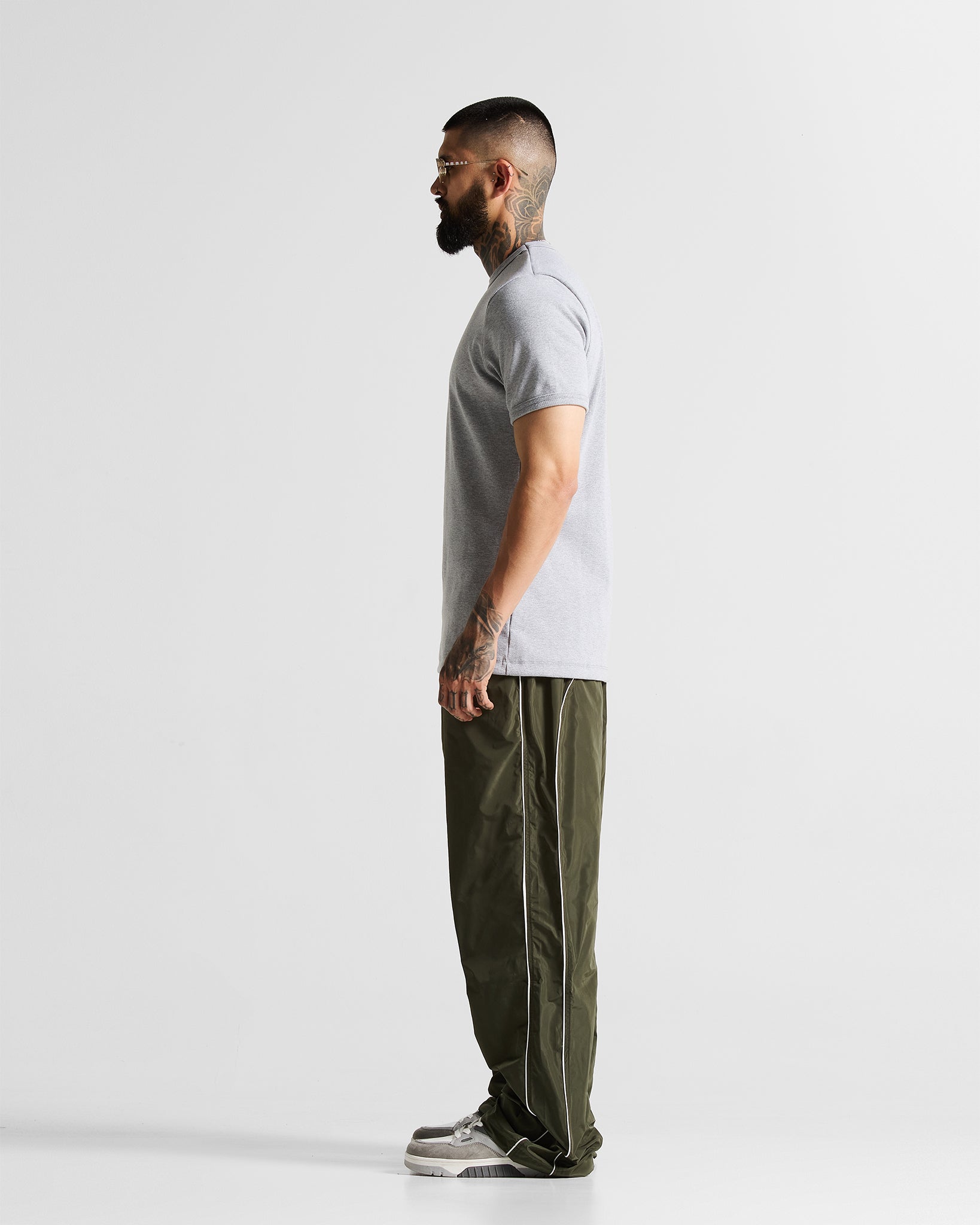 Slim Rib Tee - Gris Jaspe
