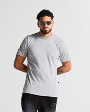 Slim Rib Tee - Gris
