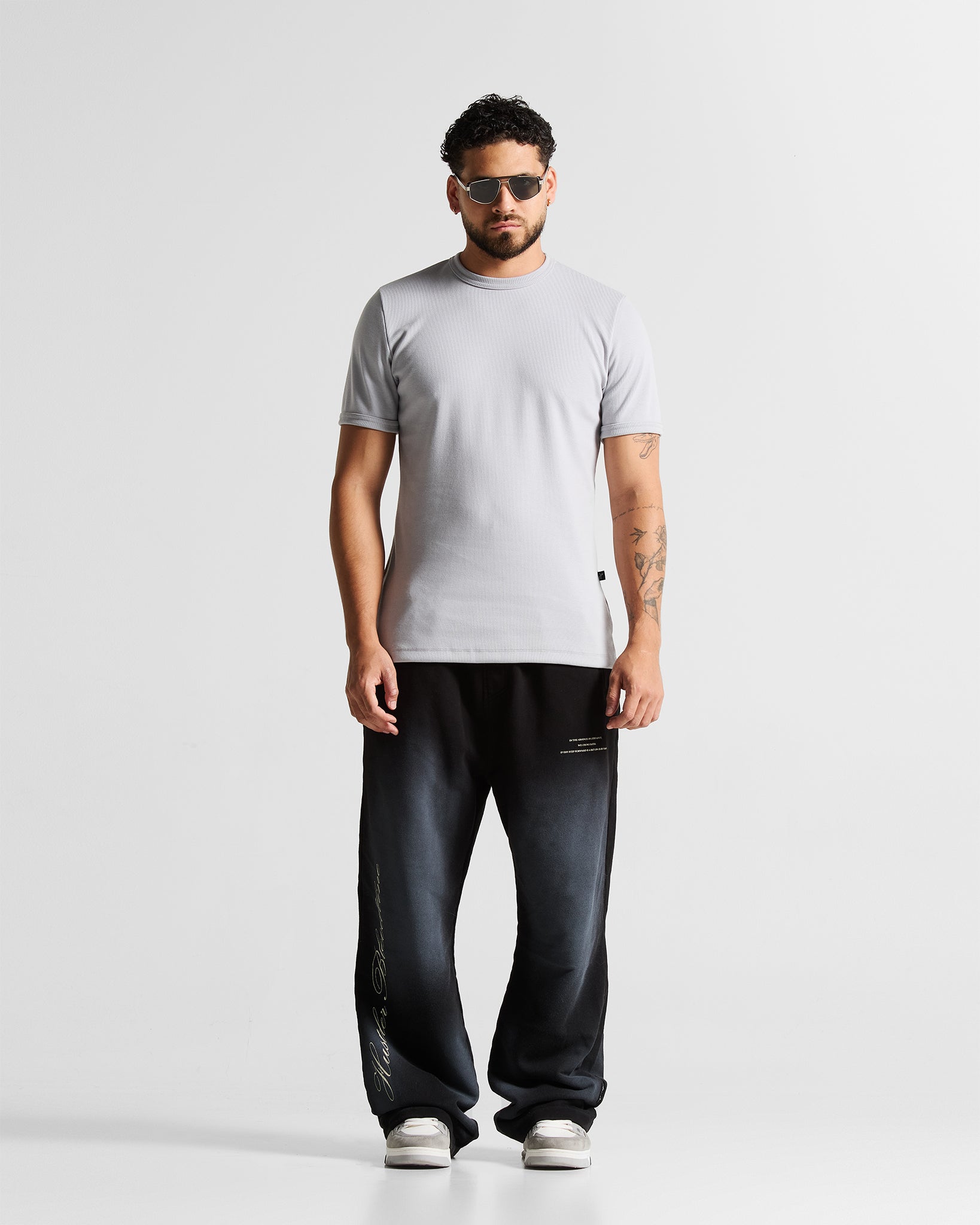 Slim Rib Tee - Gris