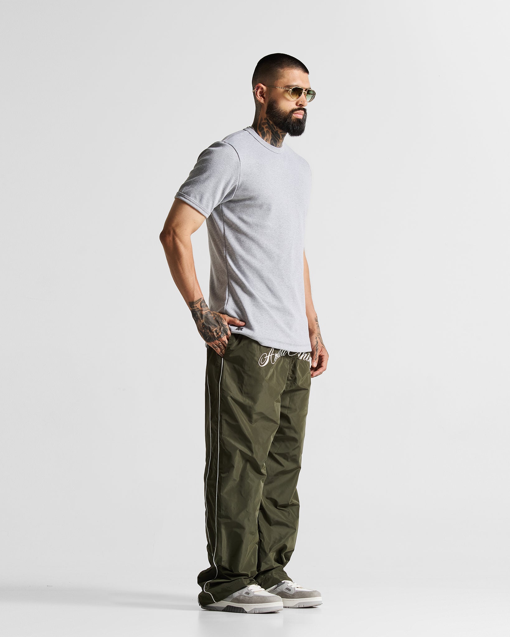 Slim Rib Tee - Gris Jaspe