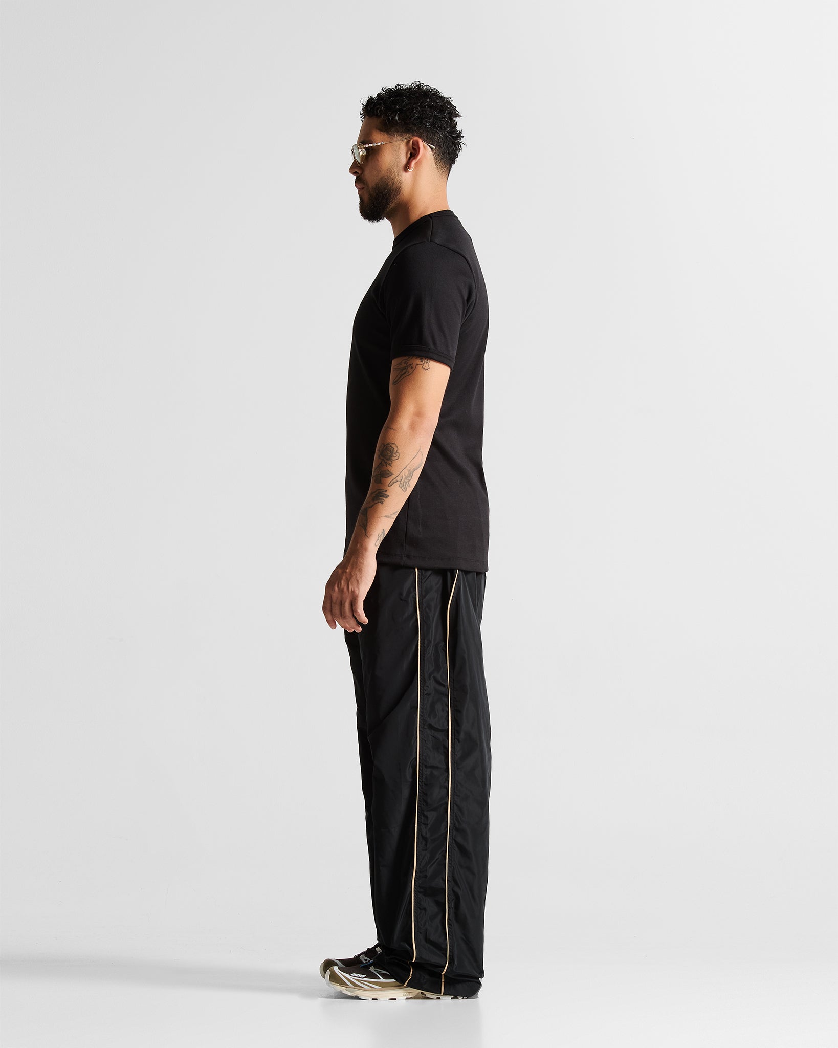 Slim Rib Tee - Negra