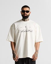 Tshirt Oversize Blanca Espadas Hustler