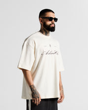 Tshirt Oversize Blanca Espadas Hustler