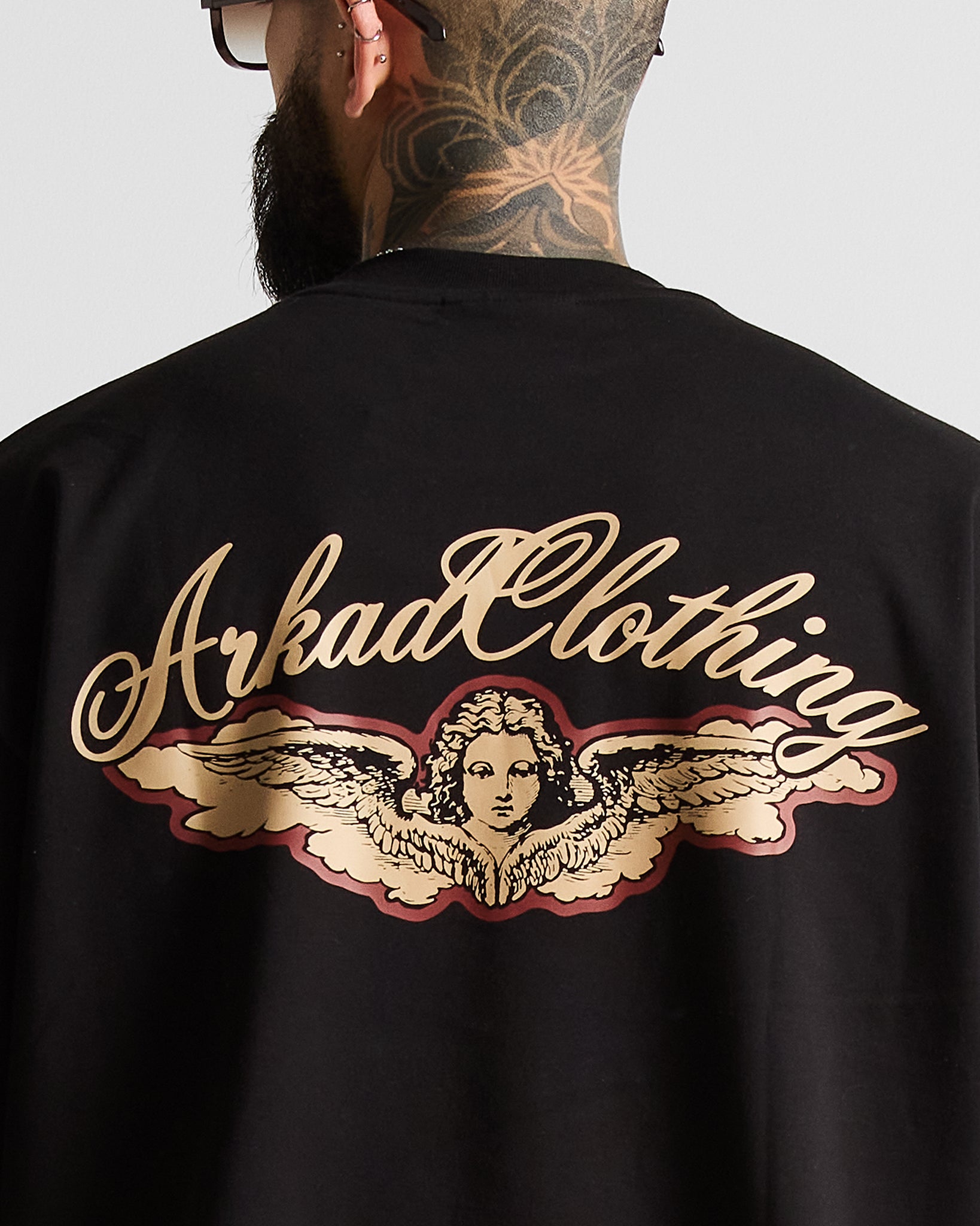 Tshirt Oversize Negra Angel