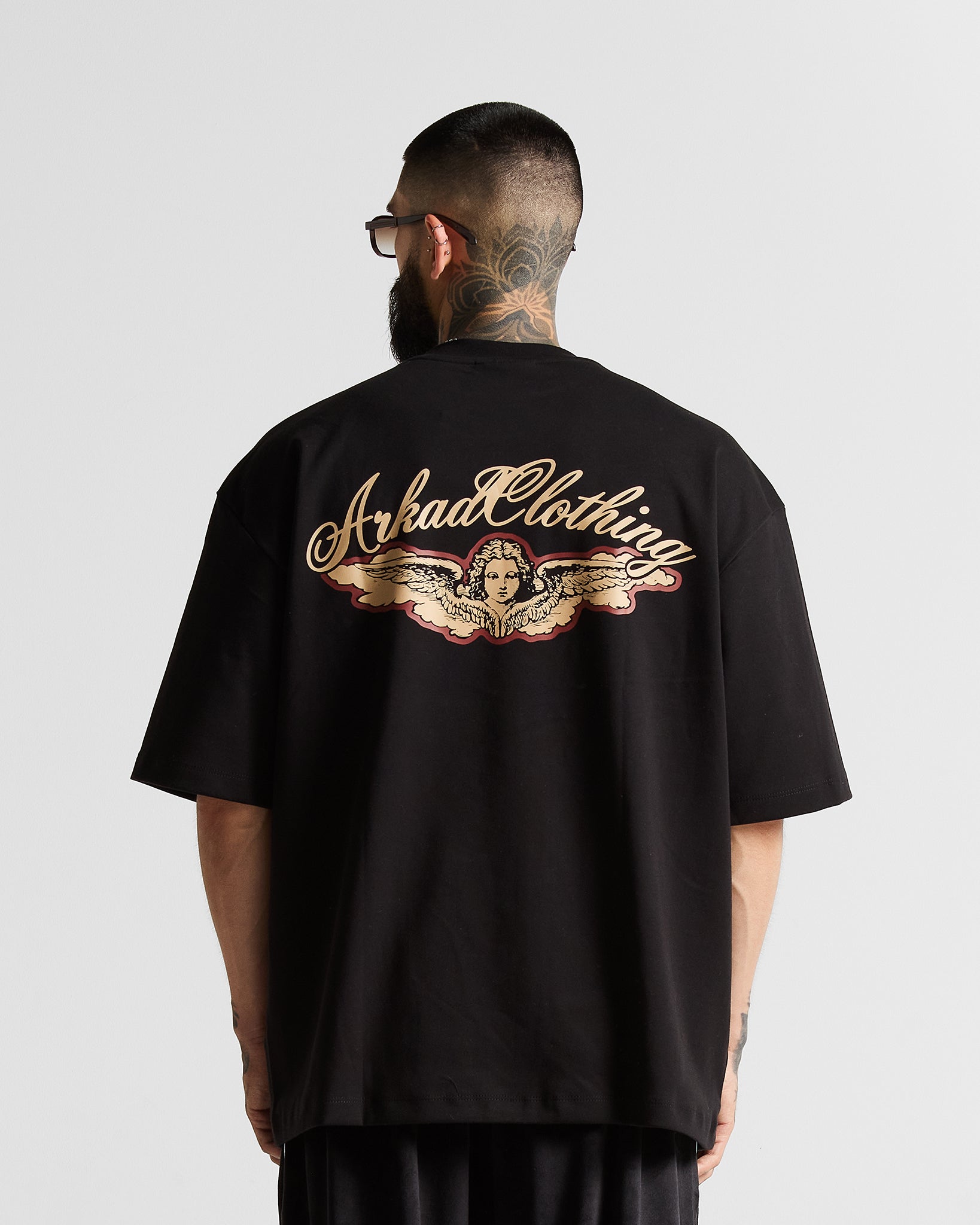 Tshirt Oversize Negra Angel