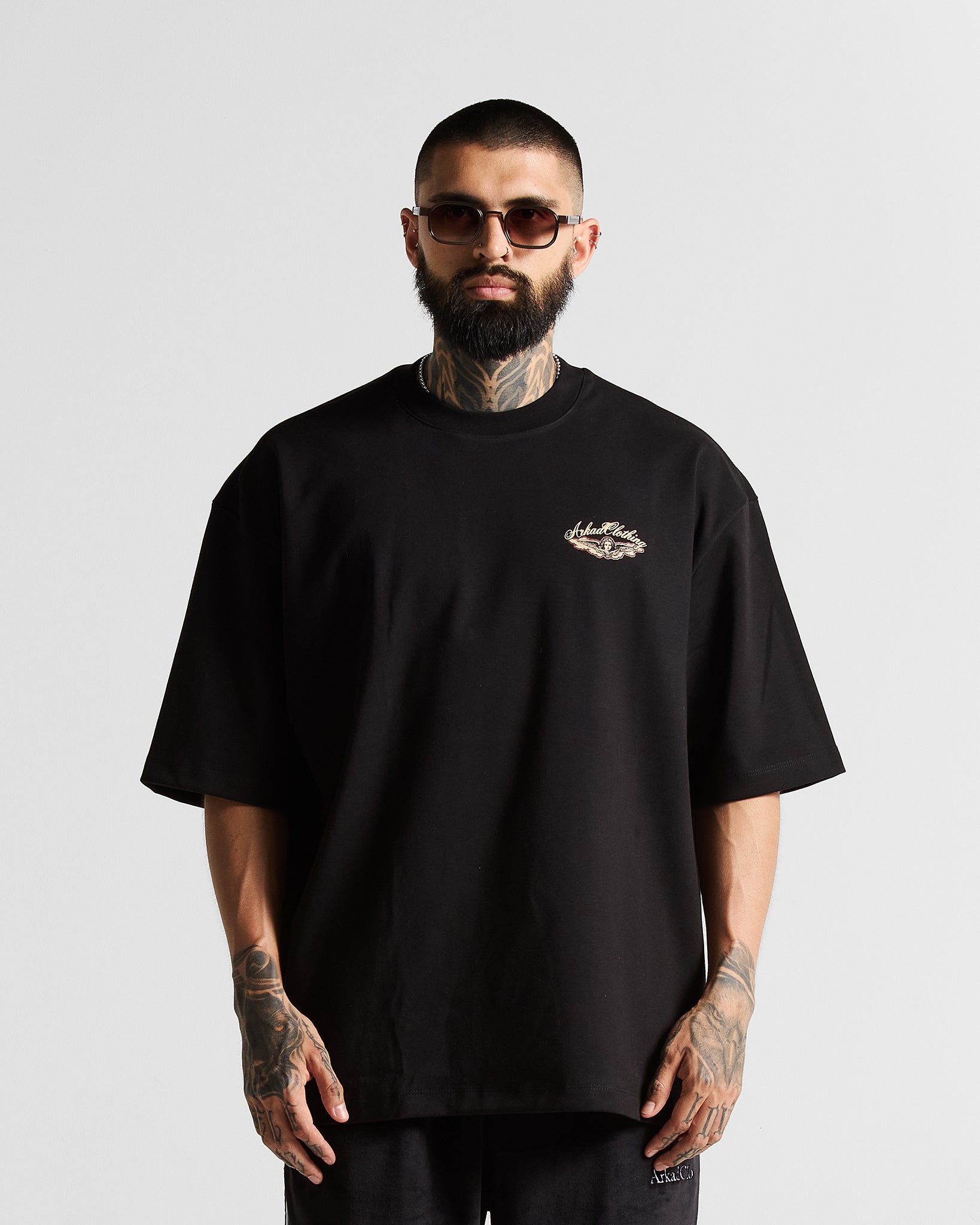 Tshirt Oversize Negra Angel