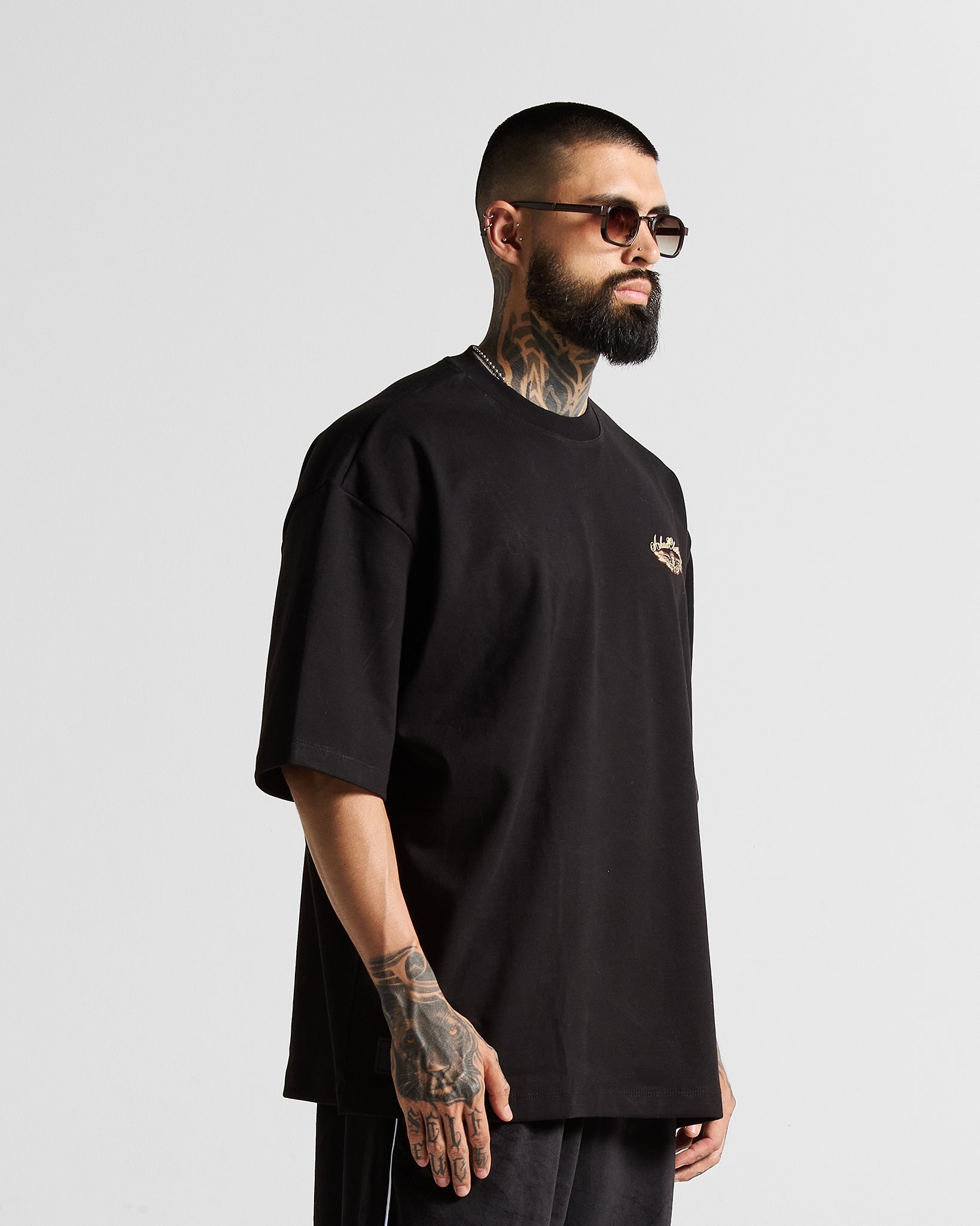 Tshirt Oversize Negra Angel