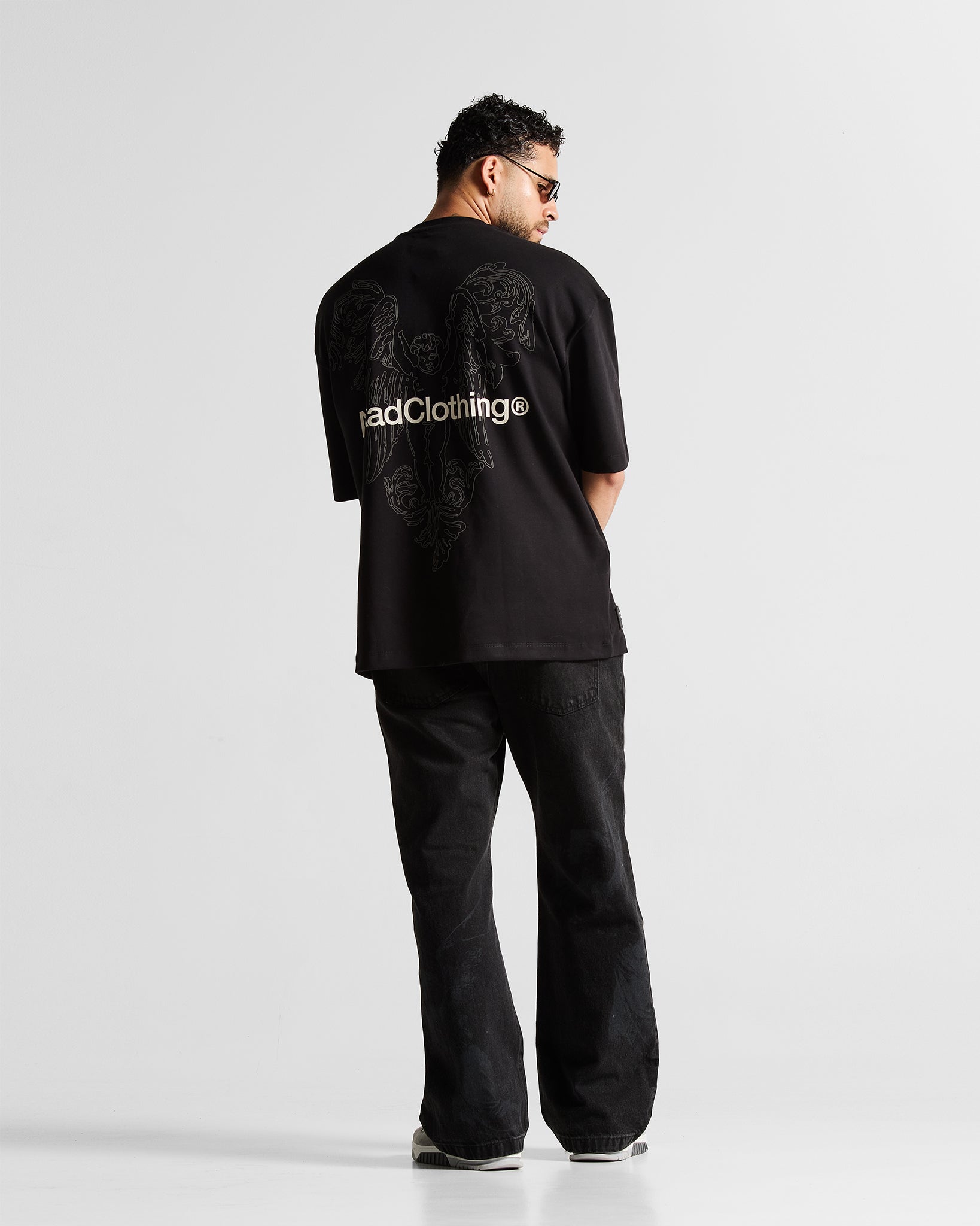Printed Jean Negro Arkad Clothing Angeles